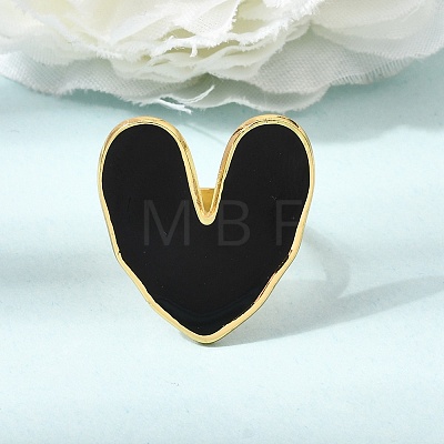304 Stainless Steel Enamel Cuff Open Rings SA-CBA369F-02G-01-1