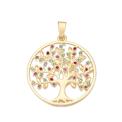 Rack Plating Eco-Friendly Alloy Big Pendants FIND-N005-40G-1