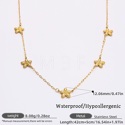 316L Surgical Stainless Steel Link Chain Necklaces for Women FS-WGE9B28-03-1