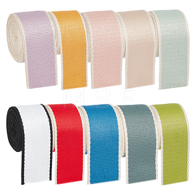 20Yards 10 Colors Polyester Ribbons OCOR-PH0036-83-1