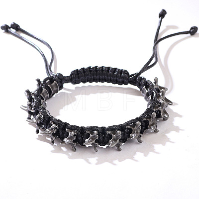 Alloy Beads Braided Bead Bracelets WG69B67-01-1