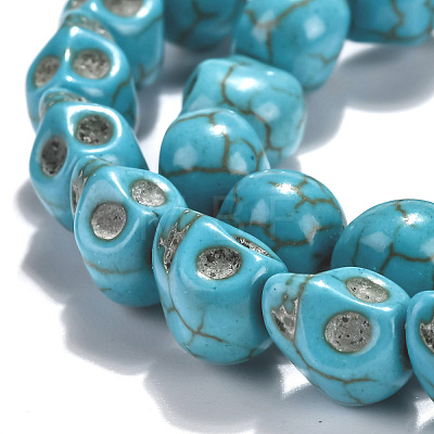 Dyed Synthetic Turquoise Bead Strands G-M145-17-B-1