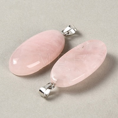 Natural Rose Quartz Pendants GG-CBACB71-01P-18-1