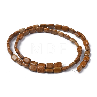 Natural Yellow Wood Lace Stone Beads Strands G-Z006-B04-1