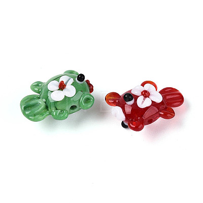 Handmade Lampwork Beads Strands LAMP-N036-21A-1
