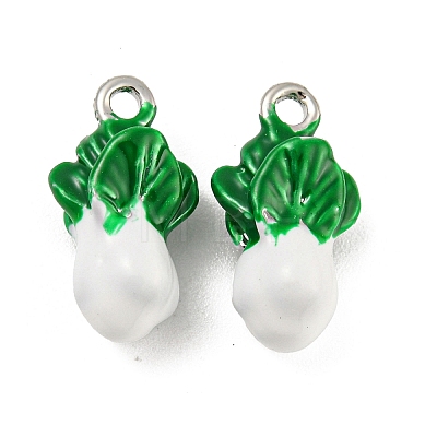 Brass Enamel Pendants X-KK-P258-17C-G-1
