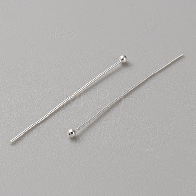 925 Sterling Silver Ball Head Pins LS-STER-WH0019-07D-1