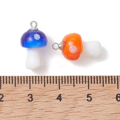 Handmade Lampwork Pendants PALLOY-JF05446-02-1