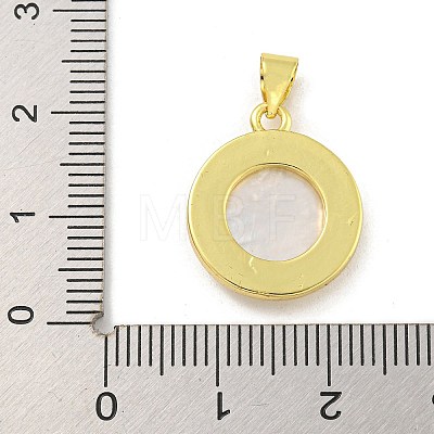 Rack Plating Brass Micro Pave Cubic Zirconia Pendants KK-G513-28G-1