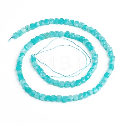 Natural Amazonite Beads Strands G-E560-A02-4mm-1