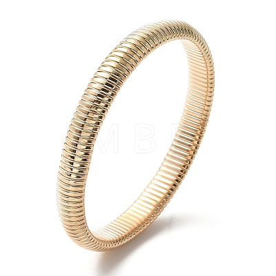 Electrophoresis Iron Bangles for Women BJEW-M057-08G-1