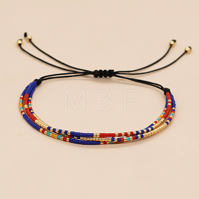 Colorful Adjustable Seed Beads Braided Bracelets BH9966-2-1