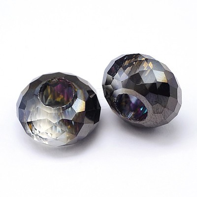 Electroplate Glass Beads EGLA-D177-M-1