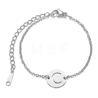 Tarnish Resistant 201 Stainless Steel Link Bracelets STAS-T040-JN007-C-1