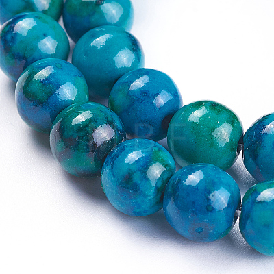 Synthetic Chrysocolla Beads Strands G-F647-02-B-01-1