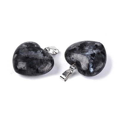 Natural Larvikite Pendants G-N362-05P-05-1