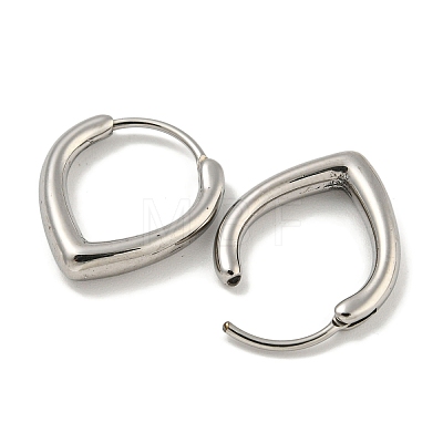 316 Surgical Stainless Steel Hoop Earrings EJEW-D096-18F-AS-1