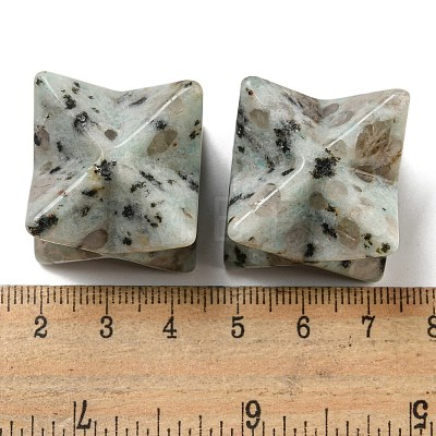 Natural Sesame Jasper/Kiwi Jasper Beads G-A206-01B-62-1