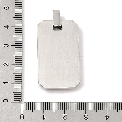 Anti-Tarnish 304 Stainless Steel Stamping Blank Tag Pendants STAS-G346-03P-1