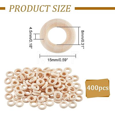 Unfinished Wooden Discs WOOD-WH0030-11-1