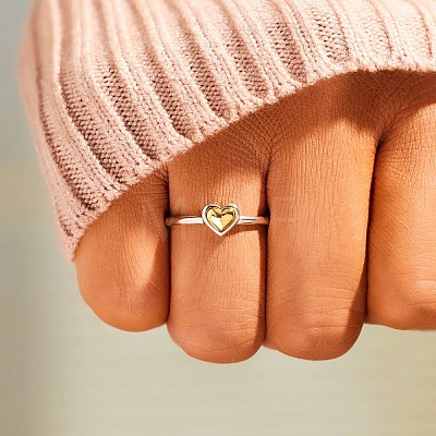 Heart 925 Sterling Silver Finger Rings for Women FS-WG1734C-02-1