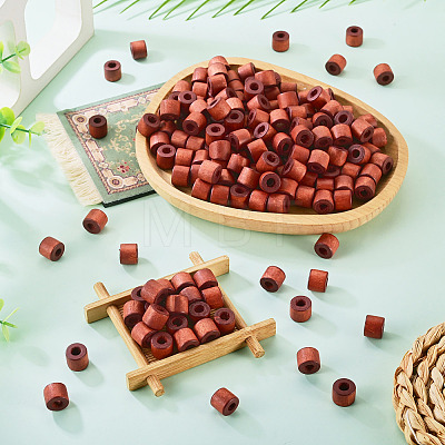 Wood European Beads WOOD-TA0003-09B-1