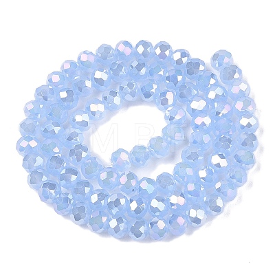 Electroplate Glass Beads Strands EGLA-A044-J6mm-B03-1