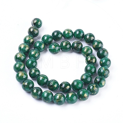 Natural Mashan Jade Beads Strands G-F670-A17-8mm-1