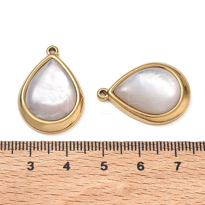 Natural Freshwater Shell Pendants SA-CBA11D7-27A-G-1