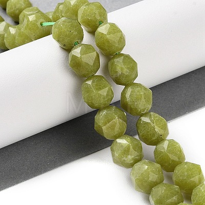Natural Olive Jade Beads Strands G-NH0021-A17-02-1