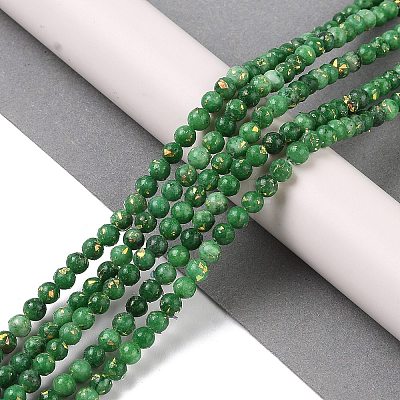 Assembled Natural Dolomite and Synthetic Opal Beads Strands G-Q017-G06-01G-1-1