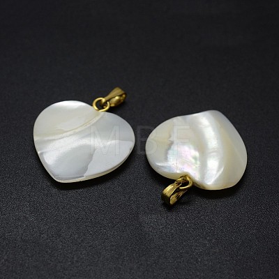 Shell Pendants SSHEL-E564-23A-G-1