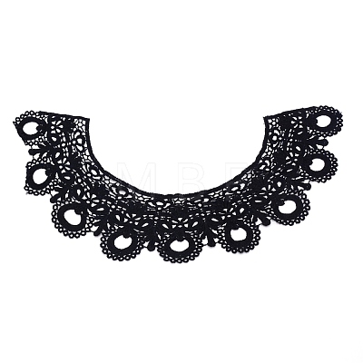 Milk Silk Embroidered Floral Lace Collar DIY-WH0260-11B-1