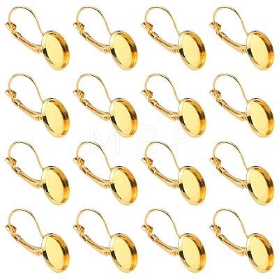 10Pcs Brass Leverback Earring Findings KK-YW0002-21G-1