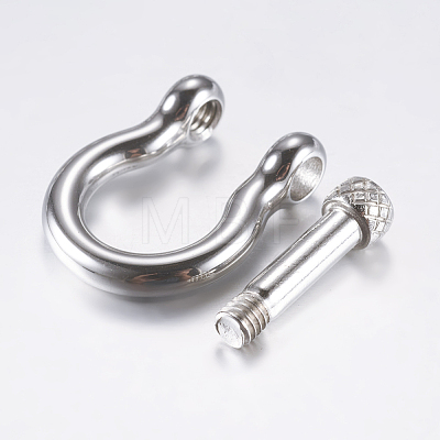 304 Stainless Steel D-Ring Anchor Shackle Clasps STAS-F133-22P-1