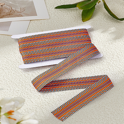 Polyester Striped Jacquard Ribbon OCOR-LP0004-25A-1