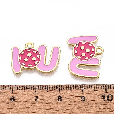 Alloy Enamel Sports Pendants ENAM-T022-74G-1