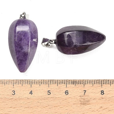 Natural Amethyst Pendants GG-K002-16P-1