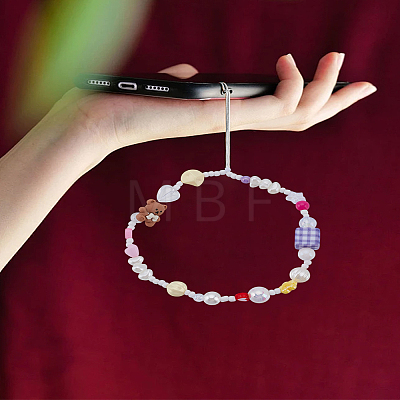 1Pc Plastic Mobile Straps for Women AJEW-LP0004-84-1