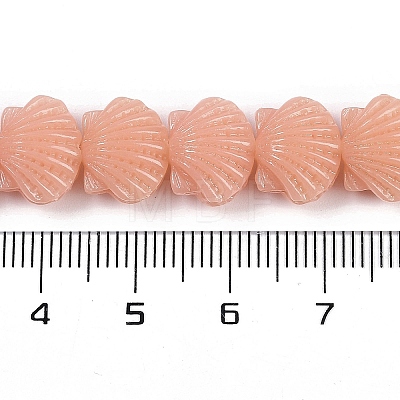 Synthetic Coral Dyed Carved Beads Strands CORA-K009-05A-04-1