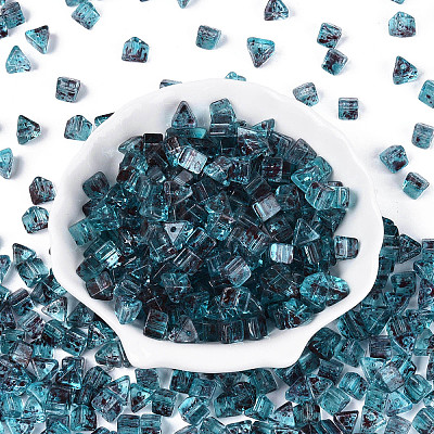 Picasso Transparent Glass Beads SEED-Q039-02C-1