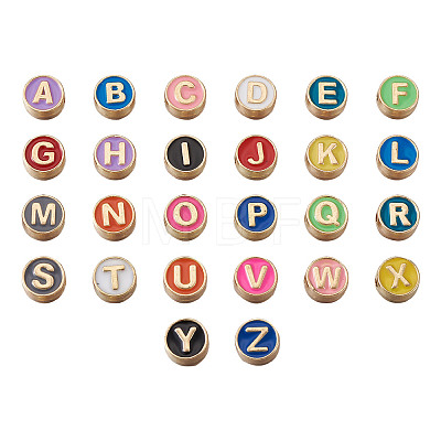 Alloy Enamel Spacer Beads ENAM-FW0001-001-NR-1