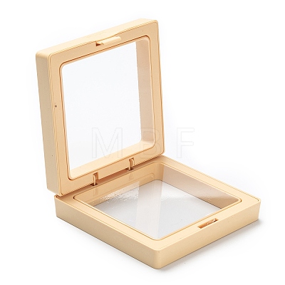 Square Transparent PE Thin Film Suspension Jewelry Display Box CON-D009-01B-01-1