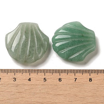 Natural Green Aventurine Carved Healing Shell Figurines G-K353-03F-1