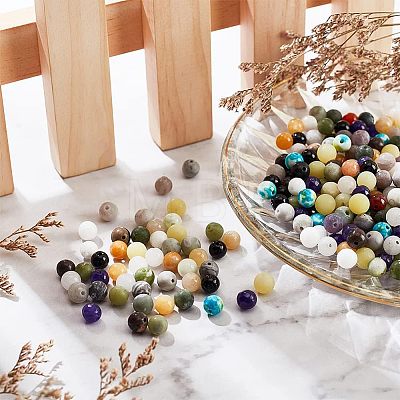  750Pcs 15 Styles Natural & Synthetic Gemstone Beads G-NB0003-89-1