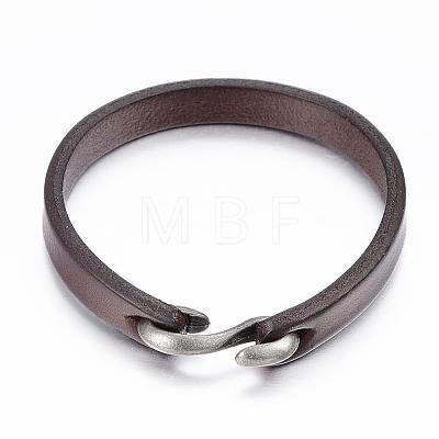 Cowhide Leather Bracelets BJEW-G575-09A-1