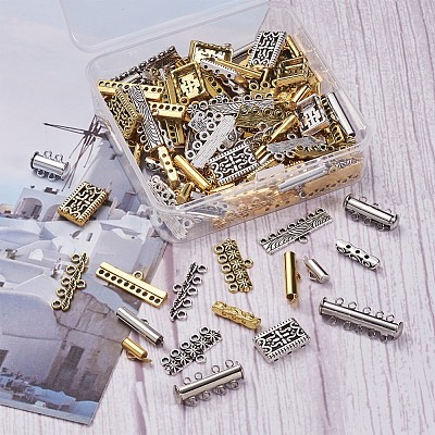 Brass Magnetic Slide Lock Clasps FIND-TA0001-10-1