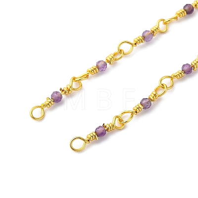 Brass Chain Necklace Making KK-K337-13G-11-1