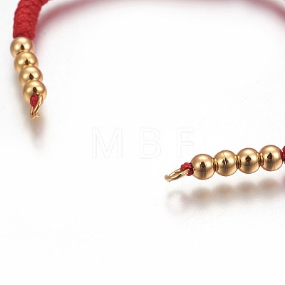 Nylon Cord Braided Bead Bracelets Making BJEW-F360-F18-1