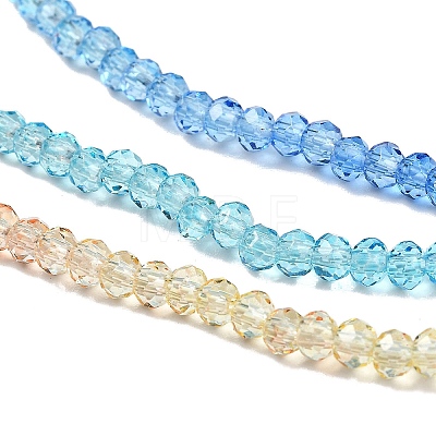 Transparent Painted Glass Beads Strands DGLA-A034-T2mm-A13-1